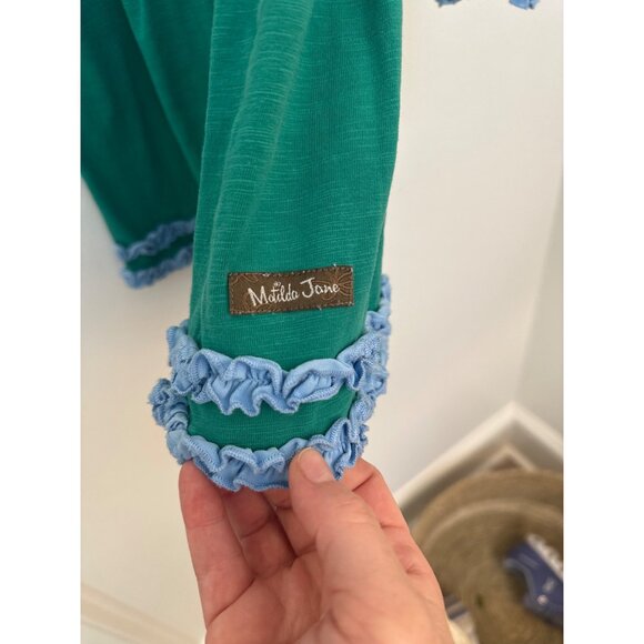 Matilda Jane Family Tree Dress Make Believe ~ Fall 217 0Long Sleeve Green Dress - Picture 4 of 5